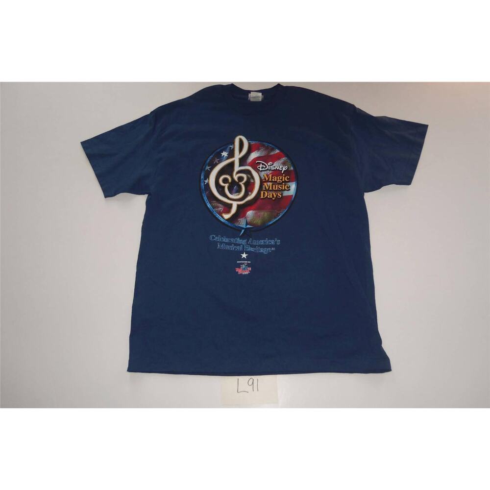 Disney World Magic Music Days TShirt Size XLarge Blue -0214L91